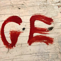 Red on White Hand-painted Double Sided OPEN + Cabbage Sign