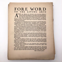 The Living Arts: A Portfolio, Issues No. 1 and No. 3, Ed. Lucien Vogel, 1921-22