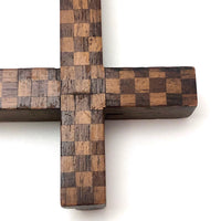 Wonderful Checkerboard Pattern Inlay Wooden Frame