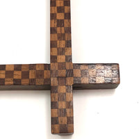 Wonderful Checkerboard Pattern Inlay Wooden Frame