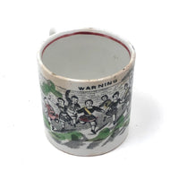 WARNING: C. 1830s Staffordshire Pearlware Child's Cup