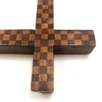 Wonderful Checkerboard Pattern Inlay Wooden Frame