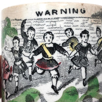 WARNING: C. 1830s Staffordshire Pearlware Child's Cup