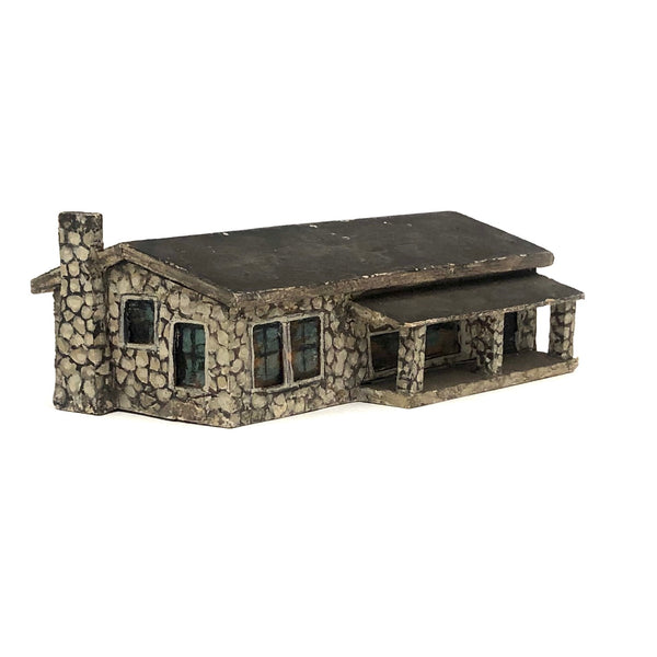 C. 1930s Folk Art House - Painted Stone Single Story