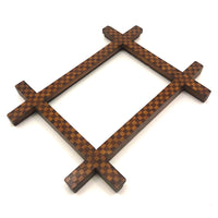Wonderful Checkerboard Pattern Inlay Wooden Frame