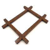 Wonderful Checkerboard Pattern Inlay Wooden Frame