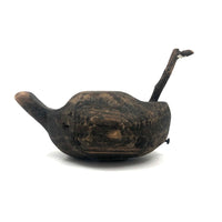 Wonderfully Primitive Old Carved Root Head Coot Decoy