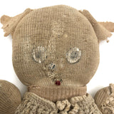 Much Loved, Much Darned Old Knit Stocking Stuffed Animal Doll