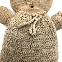 Much Loved, Much Darned Old Knit Stocking Stuffed Animal Doll