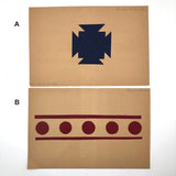 Antique Cut Paper Schoolwork Designs - Sold Individually