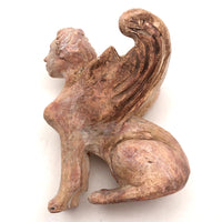 Awesome Handmade Winged Sphynx Sculpture