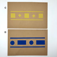 Antique Cut Paper Schoolwork Designs - Sold Individually