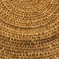 Large, Finely Woven Grass Winnowing or Fanner Style Basket