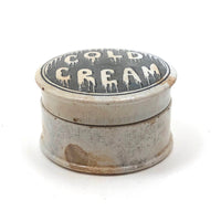 19th C. British Ironstone Cold Cream Jar with Icicle Font