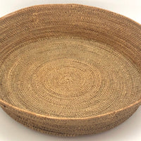 Large, Finely Woven Grass Winnowing or Fanner Style Basket