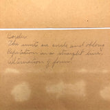 Antique Cut Paper Schoolwork Designs - Sold Individually