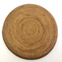 Large, Finely Woven Grass Winnowing or Fanner Style Basket