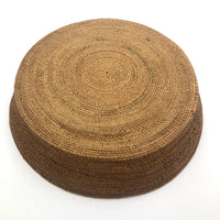 Large, Finely Woven Grass Winnowing or Fanner Style Basket