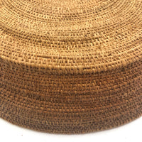 Large, Finely Woven Grass Winnowing or Fanner Style Basket
