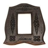 Super Sweet Pair of Old Chip Carved Handmade Wooden Frames
