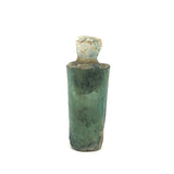 Tiny Green and Blue Ancient Roman Glass Bottle/ Unguentaria