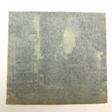 Woman in Parlor Behind Beaded Curtain, 1909 British Cyanotype