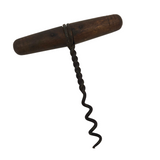 Dark Wood and Wire Antique Corkscrew