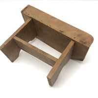 Handmade Miniature Workbench with Carpenter Square and Plane