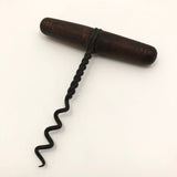 Dark Wood and Wire Antique Corkscrew