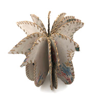 Hand-sewn, Tulip Shaped Wallpaper Sampler Book