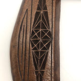 Super Sweet Pair of Old Chip Carved Handmade Wooden Frames