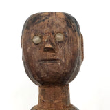 Wonderful Antique Folk Art Jig Doll with Glass Eyes