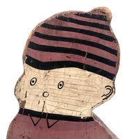 Old, Charming Handmade Kewpie (?) Doorstop