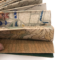Hand-sewn, Tulip Shaped Wallpaper Sampler Book