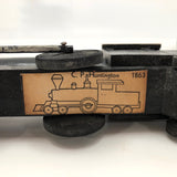 Antique Strombecker Wooden Train Set - Four Locomotives Plus Eight Cars