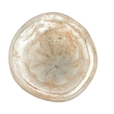 Unusual Early Small Clear Glass Vessel with Rolled Lip and Bulb Shaped Bottom