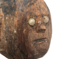 Wonderful Antique Folk Art Jig Doll with Glass Eyes
