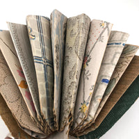 Hand-sewn, Tulip Shaped Wallpaper Sampler Book