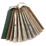 Hand-sewn, Tulip Shaped Wallpaper Sampler Book