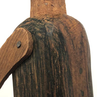 Wonderful Antique Folk Art Jig Doll with Glass Eyes