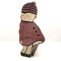 Old, Charming Handmade Kewpie (?) Doorstop