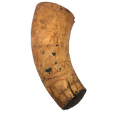 Late 18th Century Primitively Scrimshawed Horn