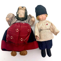 Darling Little Russian Folk Boy and Girl Doll Pair, c. 1930s