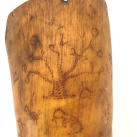 Late 18th Century Primitively Scrimshawed Horn