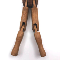 Wonderful Antique Folk Art Jig Doll with Glass Eyes