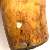 Late 18th Century Primitively Scrimshawed Horn