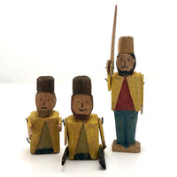 Amazing One of a Kind Folk Army of 26 Colorful Figures and Soldiers