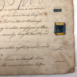 Gorgeous 1827 Large Math Notebook with Fraktur Style Headers, Watercolor Diagrams, Poems, More