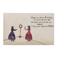 1930s Stamp Art Collage Birthday Card