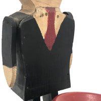 Old Wooden Naughty Man with Pot!